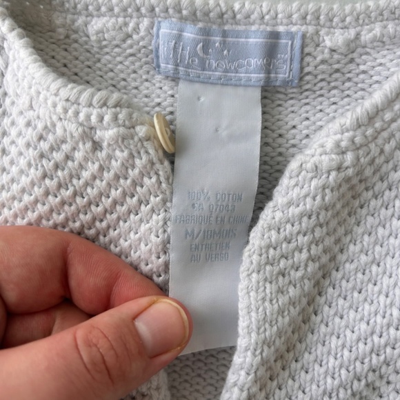 Little newcomers 18m white knit button up cardigan - Picture 3 of 3